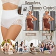 thumbnail image 3 of Tummy Control Shapewear for Women Lace Mid Waisted Underwear Body Shaper Panties, 3 of 5