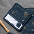 thumbnail image 5 of Thyme & Table Heat-Resistant Oven Mitt and Potholder Set, Navy Celestial, 2 pack, 5 of 5