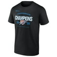 thumbnail image 2 of Men's Fanatics  Black Oklahoma City Thunder 2025 Western Conference Champions Roster Buzzer Beater T-Shirt, 2 of 5