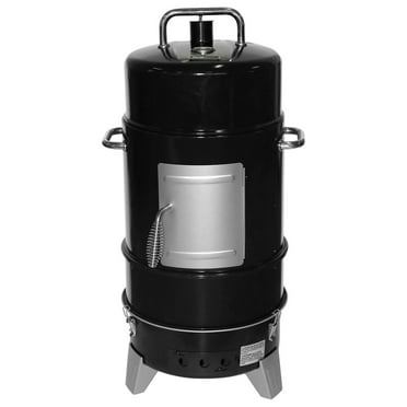 Grill 4 Tier Vertical Freestanding Charcoal Smoker Portable BBQ Grill with Temperature Gauge for Outdoors, 564 Square Inch Cooking Area, Black