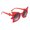 red frame fade to, variant on Fashionable Novelty Sunglasses Whimsical Bat Shape Lightweight Comfortable For Daily Wear