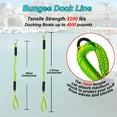 thumbnail image 6 of GANGXUN Bungee Dock Lines with Clips 3FT (2 Pack) – 1800LB Shock Absorbing Boat Ropes for Jet Ski, Kayak, Truck, 6 of 6