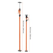 Cabinet Jack Support Pole 4-Pack Adjustable 49.2-114.6 Inch Telescopic Quick Support Rod Set with 198 lbs Capacity for Cabinet Installation Drywall Lifting Cargo Support Construction Use Tool