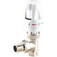 thumbnail image 2 of PinesC 1/2" 3/4" Brass Straight Type Automatic Temperature Control Valve Thermostatic Radiator Valve For Floor heating(3/4") 0.75 Inch, 2 of 4