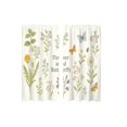thumbnail image 2 of 2D Printed Kitchen Curtain Valance 1 Pair Short Curtain Panels Fade Resistant Easy Install For Kitchen Bedroom Bathroom Small Window, 2 of 7
