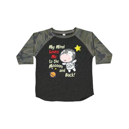 

Inktastic My Mimi Loves Me Cow Astronaut Gift Toddler Boy or Toddler Girl T-Shirt