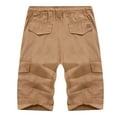 thumbnail image 2 of FUZHIQ Big and Tall Cargo Shorts for Men Big and Tall Knee Length Cargo Shorts Stretch Loose Knee Length Shorts 2026 Summer Casual Active Canvas Cargo Shorts,XL, 2 of 6