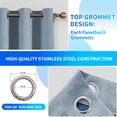 thumbnail image 5 of JIATER Blackout Curtains,52 x 84 inch Blackout Curtains Set of 2 for Bedroom Living Room,Thermal Insulated Room Darkening Drapes with Grommet,Blue, 5 of 7
