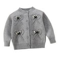 thumbnail image 2 of Cowsor Boys Girls Big Kids Versatile Knit Cardigan Warm Long Sleeve Open Front Sweater Jacket for Daily School Wear, 2 of 6