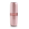 thumbnail image 1 of Toothbrush Case Portable Toothpaste Container Dust-Proof Sanitary Plastic Daily Use Simple Toothburshes Holder College Hiking four cups-pink, 1 of 8