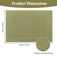 thumbnail image 4 of Vaukki PVC Placemats Set of 6 Heavy Duty Heat Resistant Washable Table Mats for Dining Table, Green, 4 of 8