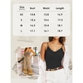 thumbnail image 5 of Anygrew Tank Top for Women with Built in Bra Lace Adjustable Spaghetti Strap Camisoles Ribbed Slim Basic Tops, 5 of 5
