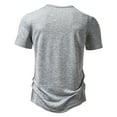 thumbnail image 4 of Yanghang Shirts For Men T Shirts For Man Men Casual Solid Fashion Pullover Round Neck Short Sleeve T Shirt Blouse Men'S T-Shirts, 4 of 7