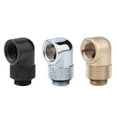 thumbnail image 2 of 90 Degree Elbow Fitting G1/4 Thread Hard Tube Fitting Connector Water Cooling Fittings for Computer Liquid Cooling System Silver, 2 of 6