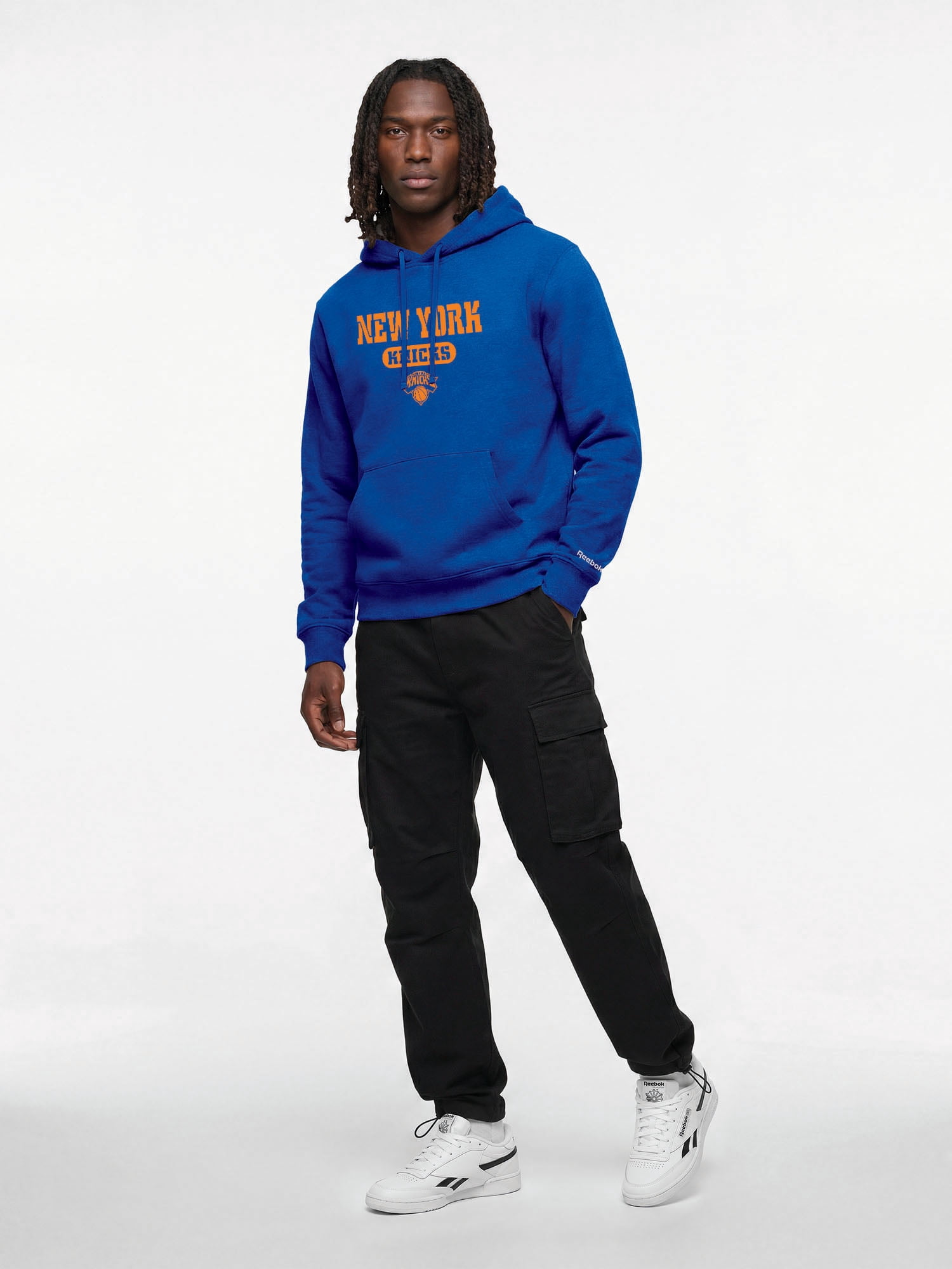 New York Knicks Reebok Mens Hooded Sweatshirt