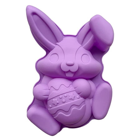 

NIUREDLTD Silicone Bunny Bakeware Easter Cake Mould Cartoon Bunny DIY Baking Tools