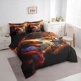 thumbnail image 3 of Castle Fairy Animal Tiger Dragon Bedding Comforter Set,Exotic Style King Bedding Sets, 3 of 8