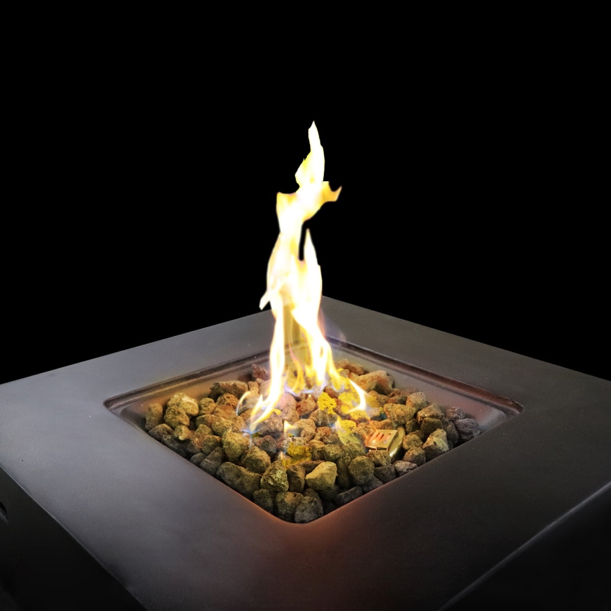 Miekor Furniture Fiber Reinforced Concrete Propane/Natural Gas Fire Pit table B5A1178