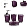 thumbnail image 4 of simhoa 4 Pieces Soap Dispenser Modern Toiletries Toothbrush Holder for Vanity Hotel, 4 of 8