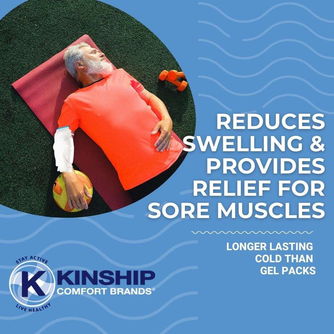 Kinship Comfort Brands Refillable Ice Bags w/ Clamp Closure | Leak Resistant Inner Liner & Soft Exterior | Reusable Icepack w/ 4 Tie Strings | Latex Free | 25 Pack