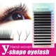 thumbnail image 1 of NAGARAKU YY pestañas postizas de volumen tejidas a mano en forma de Y Premium en 0.05 Y 0.07 espesores Gao Jiahui  unisex, 1 of 1