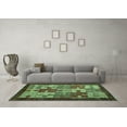 thumbnail image 3 of Ahgly Company Indoor Rectangle Abstract Turquoise Blue Modern Area Rugs, 2' x 3', 3 of 4
