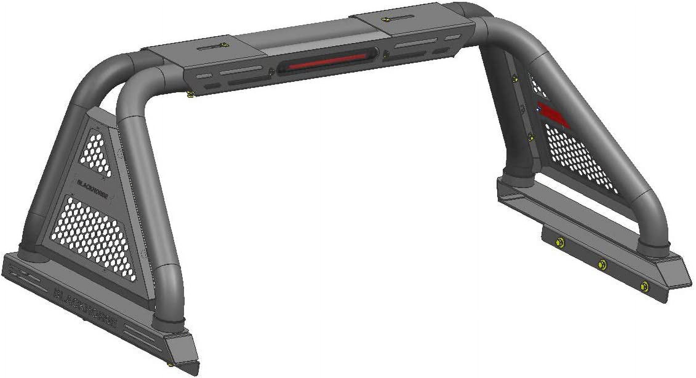 Black Horse Off Road Classic Pro Roll Bar Modular Textured Black Compatible with 2020-2023 Jeep Gladiator-RB09MT