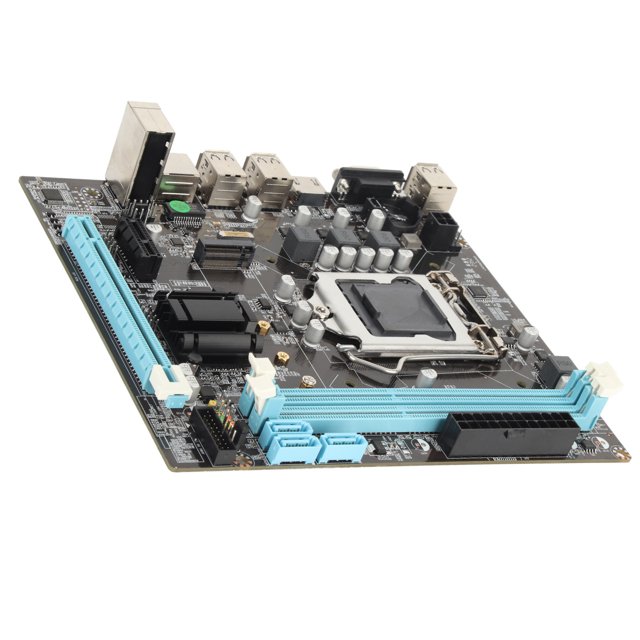 PC Motherboard, H61 6 USB2.0 Mining Mainboard Dual Channel ITX LGA 1155 With 100M NIC For Office