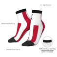 thumbnail image 5 of Women Men Athletic Socks Flag Of Liberian Cushioned Quarter Ankle Socks, 5 of 7