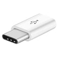 thumbnail image 2 of Injueey Convertidor de adaptador Micro USB a tipo C a línea de accesorios de teléfono convertidores de viaje al aire Teléfono y Comunicación Blanco, 2 of 6