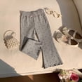 thumbnail image 2 of IFNWSV Girls Wide Leg Pants Solid Loose Mountain Pants Long Trousers Summer Gray 1 Year, 2 of 5