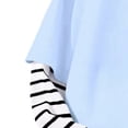 thumbnail image 4 of idosla Girls Long Sleeve Shirts Casual Color Block Loose Oversized Tees Blouse Crewneck Pullover Fall Basic Sweatshirts (Light Blue, 11-12 Years), 4 of 6