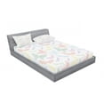 thumbnail image 3 of Ambesonne Animal Fitted Sheet & Pillow Sham Set, Butterfly Dragonfly, Twin, Multicolor, 3 of 3