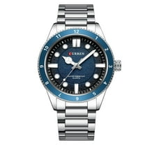 CURREN Casual Quartz Watch Stainless Steel Band Fashion Men's Clock Waterproof Luminous Wristwatches