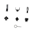 thumbnail image 2 of Juego de Cabezales de Corte para Limpiador de Drenaje, Herramienta Limpiadora de Línea de Drenaje de Acero, Accesorios para Herramientas de Cabezal de Negro 7 piezas, 2 of 8
