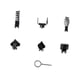 thumbnail image 2 of Máquina Limpiadora de Desagües, Cabezal de Corte Combinado para Trabajos de Dragado, Cabezal de Corte, Desatascador de Inodoro, Limpiador de Desagües, Negro 7 piezas Macarena Cabezales de corte más limpios, 2 of 8