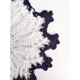 thumbnail image 4 of Fennco Styles Handmade Crochet Cotton Whirlwind Two-Tone Doily 6" Round, 2-Piece - Violet Drink Coaster for Everyday Use, Holiday, Farmhouse Décor, Cocktail, Tea Party, Special Occasion, 4 of 6