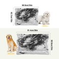 thumbnail image 4 of Qxltty Black Dragons Ped Pad Wear-resistant and Hard to Bite Through Sleeping Pad for Small Medium Large Dogs Winter Pet Bed 24×18in, 4 of 6