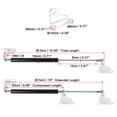 thumbnail image 2 of Unique Bargains 2Pcs 15 inch 300N/67LB Universal Lift Supports Struts Shocks Gas Spring for Car Boat RV, 2 of 8