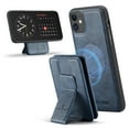 thumbnail image 3 of Wallet Case for iPhone 11, Compatible with MagSafe for Men Women, Detachable Magnetic Clasp Wallet Phone Case with Card Slots Holder RFID Blocking for iPhone 11, Blue, 3 of 12
