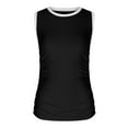 thumbnail image 7 of Mittory Women's Sleeveless Tops White Trim Bodycon Casual Tank Tops Crewneck Shirts Summer Trendy Workout Athletic Vest Tee, 7 of 7