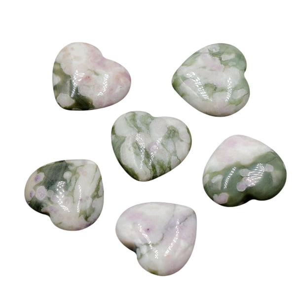 Ágata de Cristal Natural 20Mm en Forma de Corazón No Porosa Pequeña Joyería Desnuda Decoración de Bricolaje de Piedra