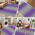thumbnail image 5 of Purple Ombre Runner Rug 2.7x5 FT, Non Slip Entryway Carpet, Grey Modern Art Farmhouse Washable Soft Floor Carpet Entrance Mat Non-Shedding Throw Rug for Hallway Laundry Room Bedside, 5 of 9