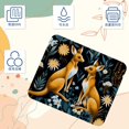 thumbnail image 3 of Alfombrilla de escritorio con diseño de canguro y hojas de flores, alfombrilla pequeña para ratón, alfombrilla de goma para escritorio, alfombrilla para teclado, alfombrilla para ratón para, 3 of 7