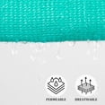 thumbnail image 3 of NAWAY Triangle Custom Sun Shade Sail 24'X24'X33.9' Permeable Canopy Sand for Patio Garden Yard Deck Pergola,Turquoise, 3 of 7
