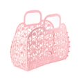 thumbnail image 1 of Bathroom Hollow Washing Storage Basket Removable Shower Basket Plastic Bath Basket Shopping Basket F, 1 of 5