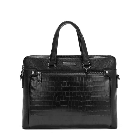 NICOLE LEE MENS VEGAN LEATHER BRIEFCASE