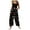 Black8, variant on Christmas jumpsuit for women Casual Print Jumpsuit With Button Front And Adjustable Straps For A Comfortable Stylish Holiday Outfit