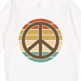 thumbnail image 3 of Inktastic Retro Peace Sign Sunset Toddler Sweatshirt, 3 of 4
