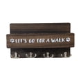thumbnail image 1 of Soporte de madera para correa de perro, estante para colgar correas de perro, decoración ligera con 4 Café, 1 of 9